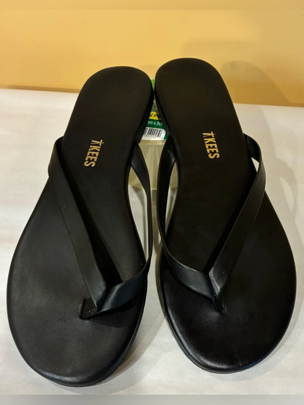 Tkees Boyfriend Flip Flop Black SZ. 9 - Picture 2 of 13